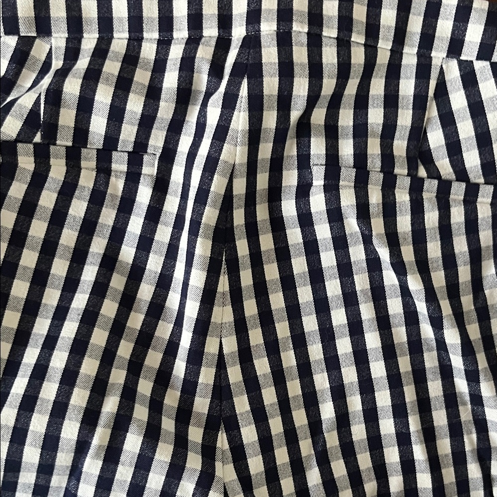 J. Crew Martie Women’s Black and White Checkered Pants Size 12P - Picture 6 of 8